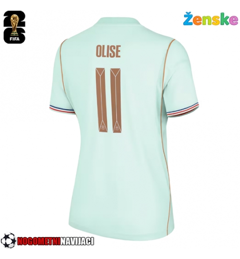 Ženske Nogometnih dresov Francija Michael Olise #11 Gostujoči SP 2026 Kratki rokavi Ženske Nogometnih dresov Francija Michael Olise #11 Gostujoči SP 2026 Kratki rokavi